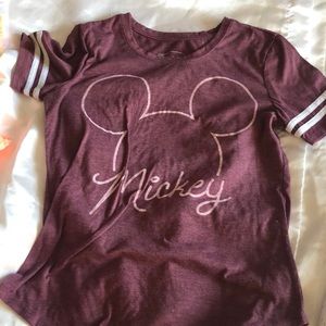 Maroon Mickey t-shirt